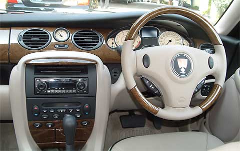 Interior wise, the car is a showcase for 'british design'.